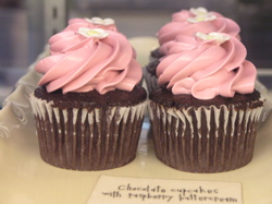 Miette - Chocolate Cupcakes with Raspberry Buttercream