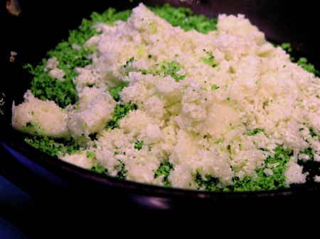 Broccoli & Cauliflower sautéeing