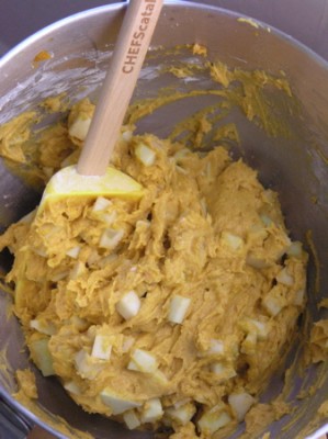 Stir the batter as little as possible