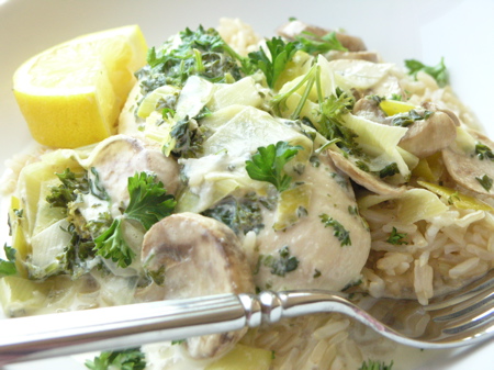 Jamie Olivers Chicken and Leek Stroganoff