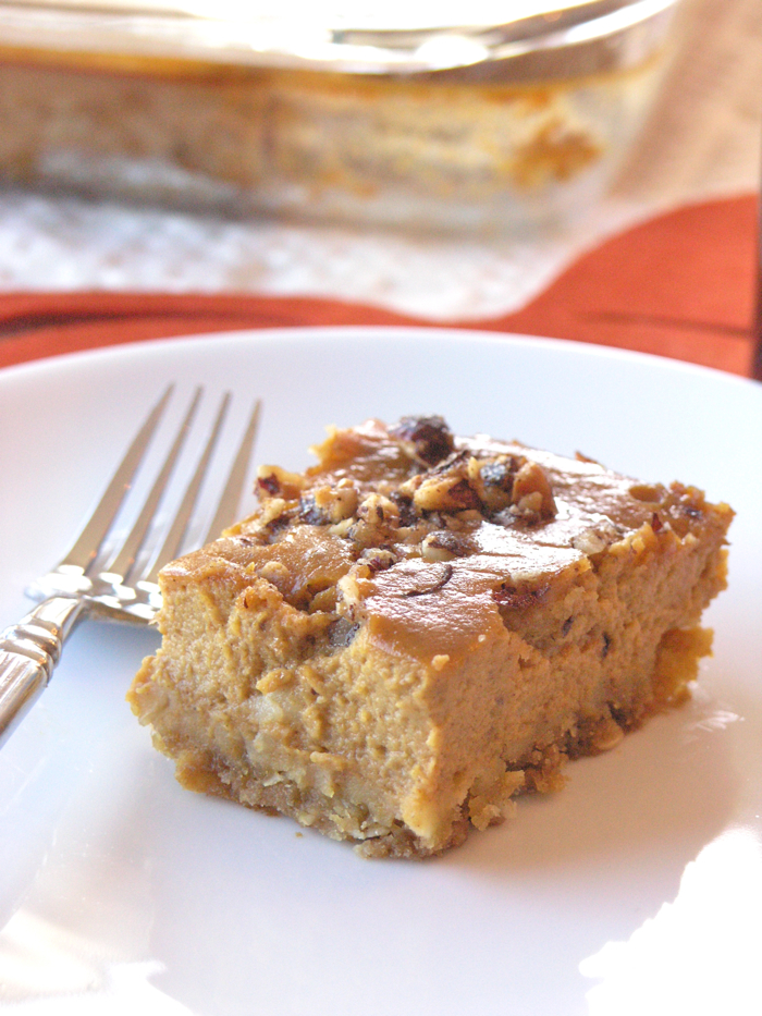 Hazelnut Pumpkin Bars