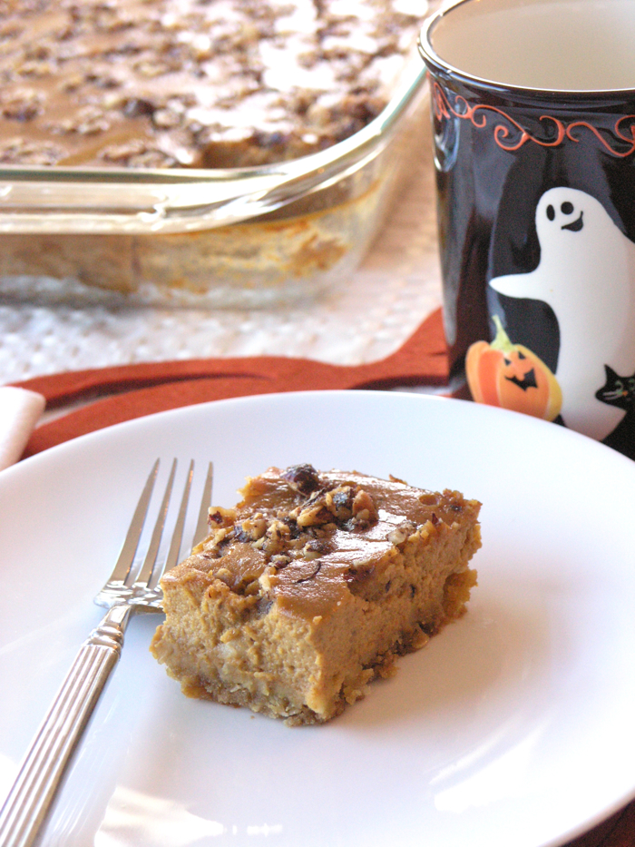 Hazelnut Pumpkin Bars