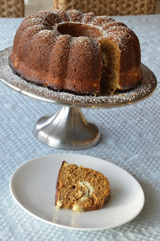 Pumpkin Spice Bundt Cake with Cream Cheese